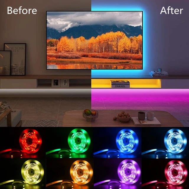 LED avec télécommande usb