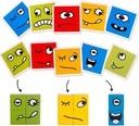 Jeu de cube changement de visage