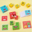 Jeu de cube changement de visage
