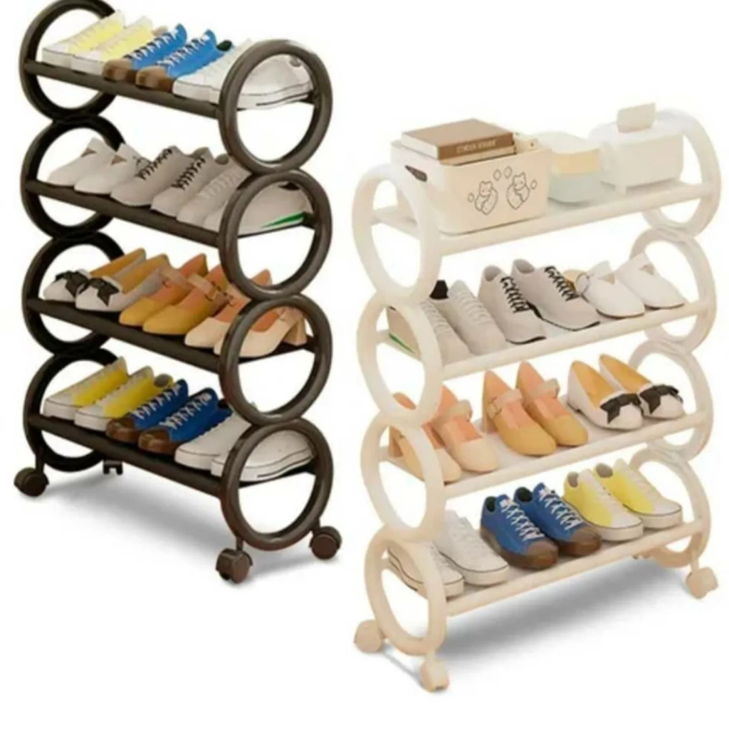Rangement à chaussures élégant à 4 niveaux