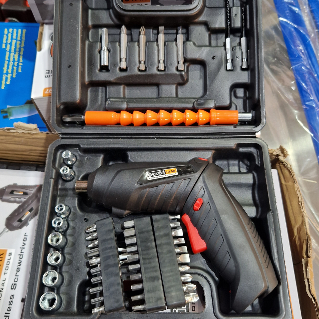 Tournevis Électrique Sans Fil avec Coffret 45 Pièces