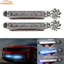 Phares de voiture à LED alimentés par le vent