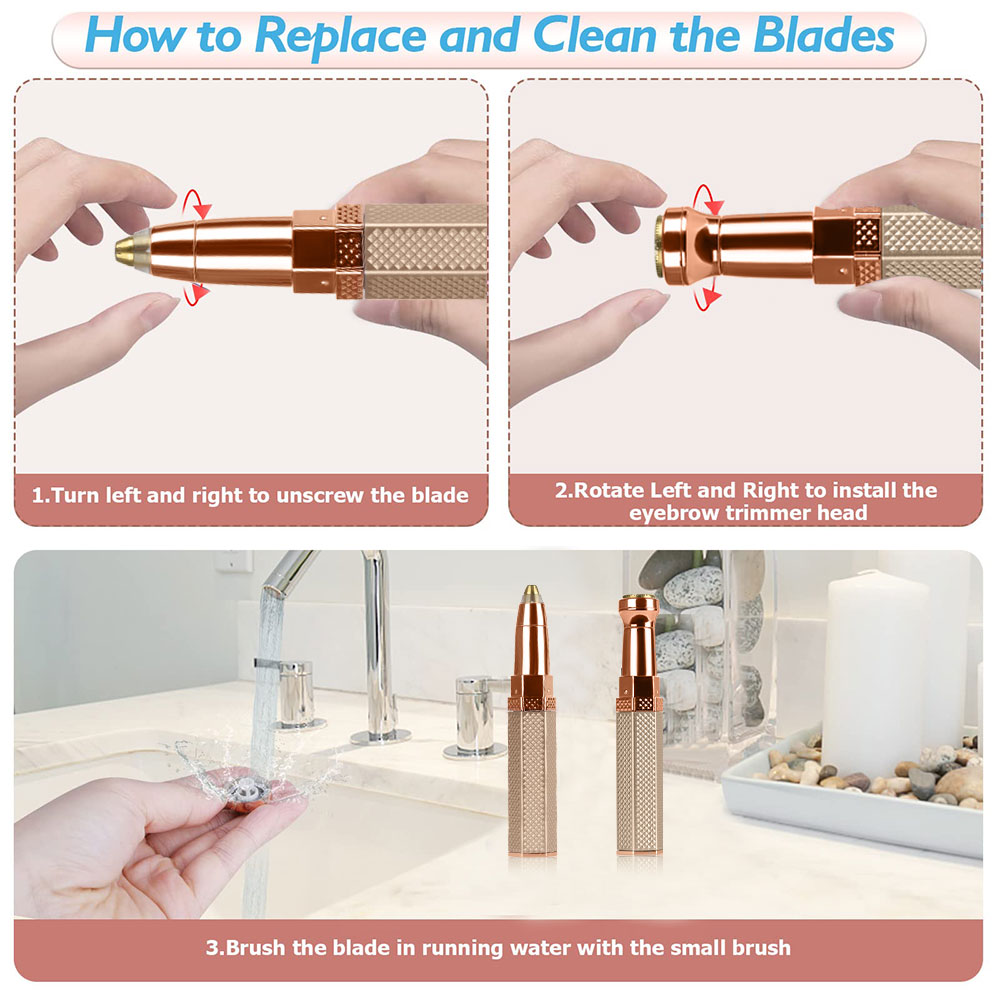 Épilateur à sourcils 4 en 1 Boxili