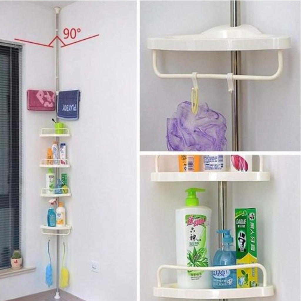 Étagère de rangement d'angle