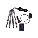 Led Atmosphère 8 Couleurs Lumière Décorative De Voiture Avec Télécommande