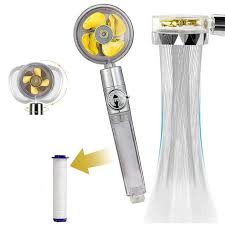 Pommeau de Douche à Hélice Haute Pression Économie d'Eau