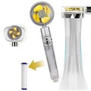 Pommeau de Douche à Hélice Haute Pression Économie d'Eau