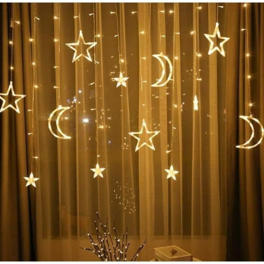 Guirlande lumineuse Lune &amp; Étoiles