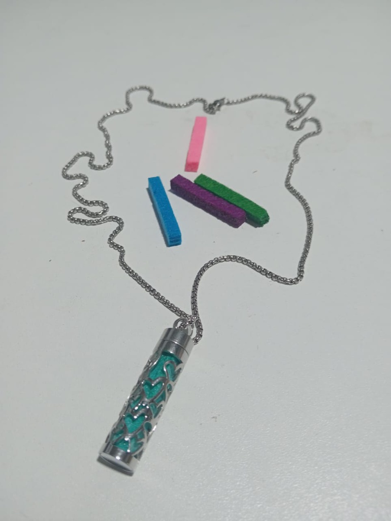 Collier parfumé en acier inoxydable
