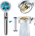 Pommeau de Douche à Hélice Haute Pression Économie d'Eau