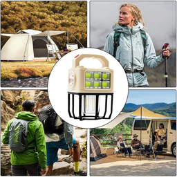 Lampe de camping à énergie solaire à 3 modes