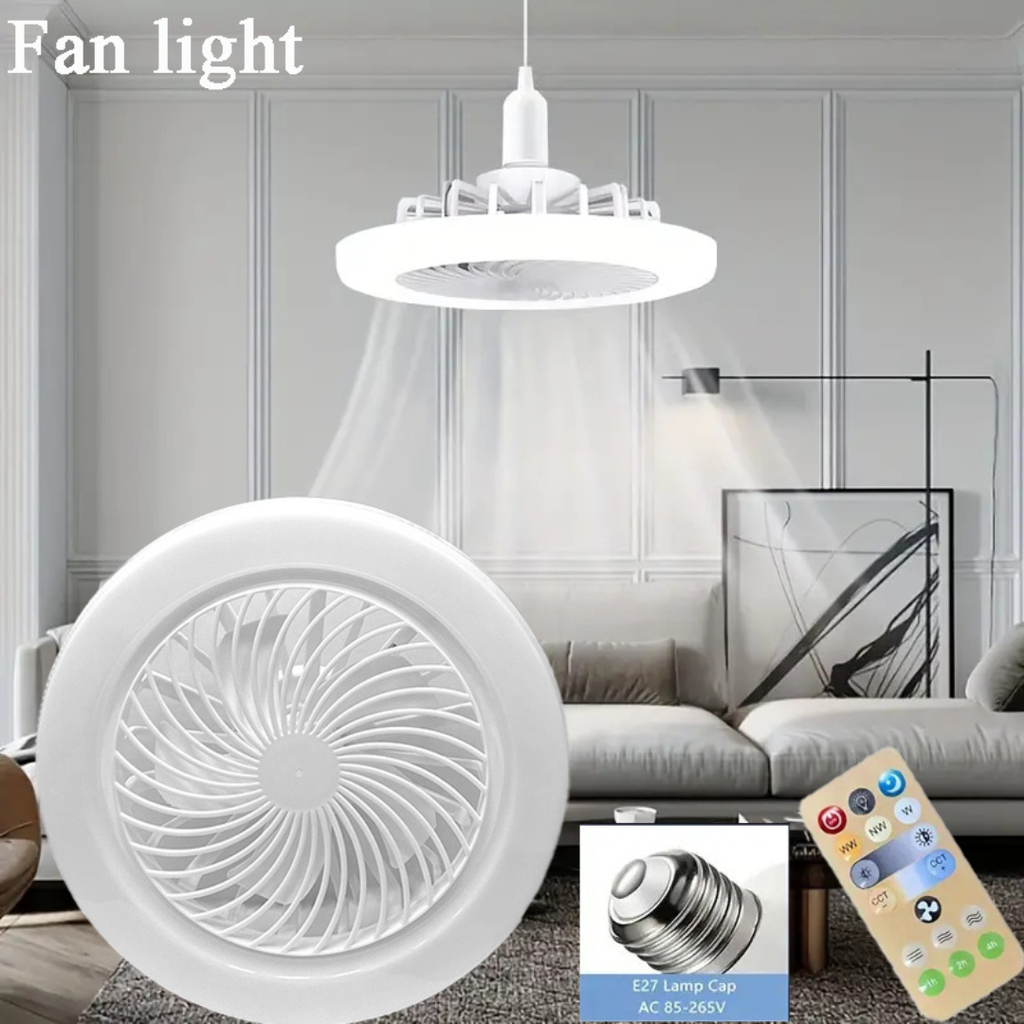 Ventilateur de Plafond LED 2-en-1