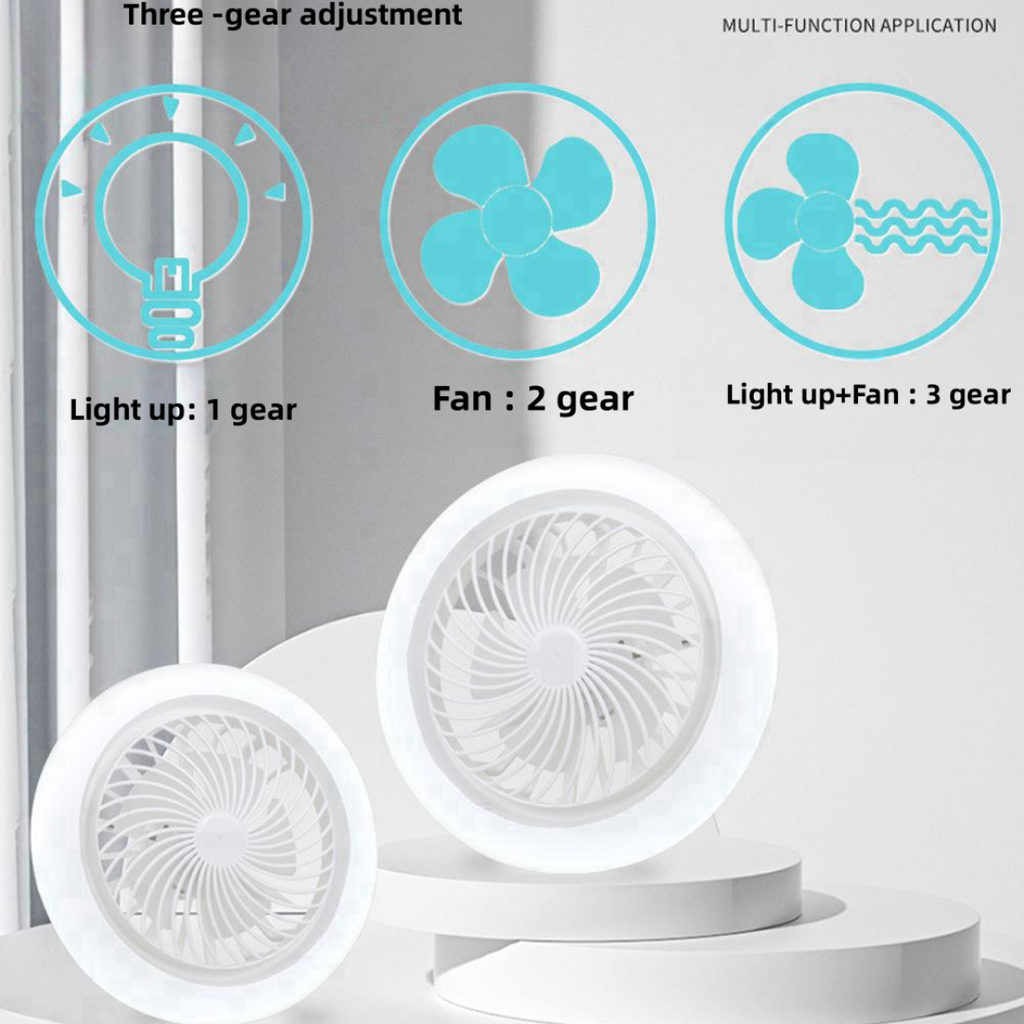 Ventilateur de Plafond LED 2-en-1