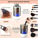 Machine de nettoyage de pinceaux maquillage