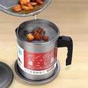 Récipient filtre à huile de cuisine avec passoire
