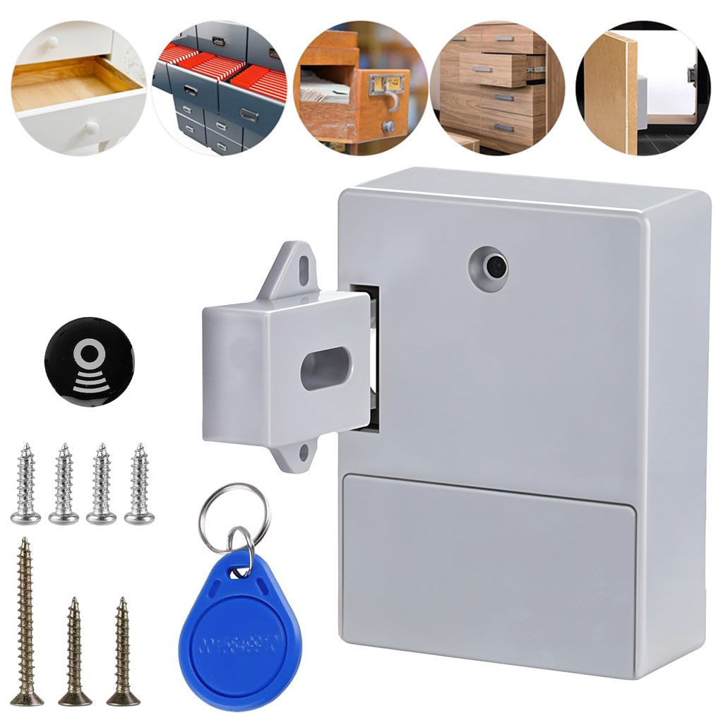 Serrure électronique d’armoire avec carte de déverrouillage