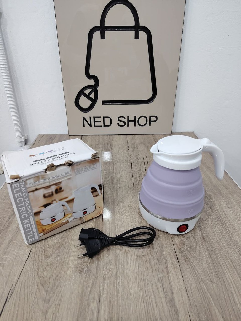 Bouilloire électrique pliable en silicone