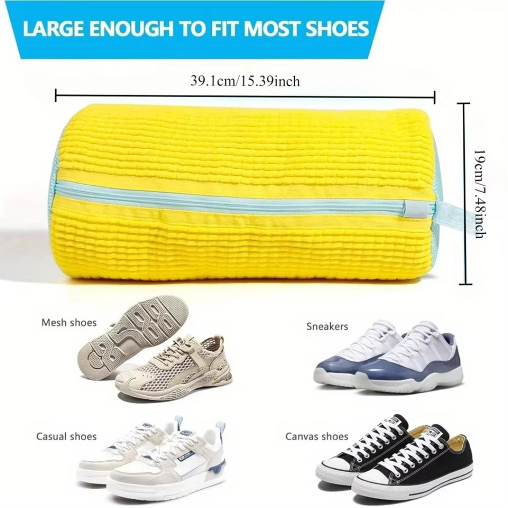 Sac de Lavage pour Chaussures en Microfibre