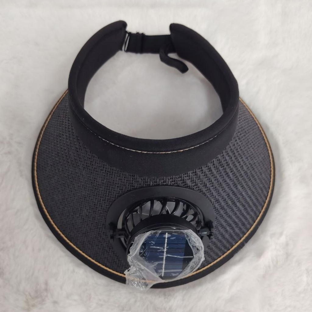 Visière Solaire avec Ventilateur Intégré Rechargeable