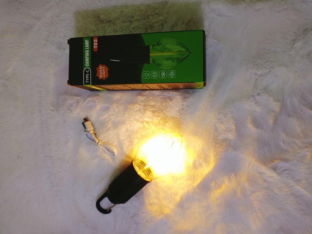 Lampe de camping portable et rechargeable