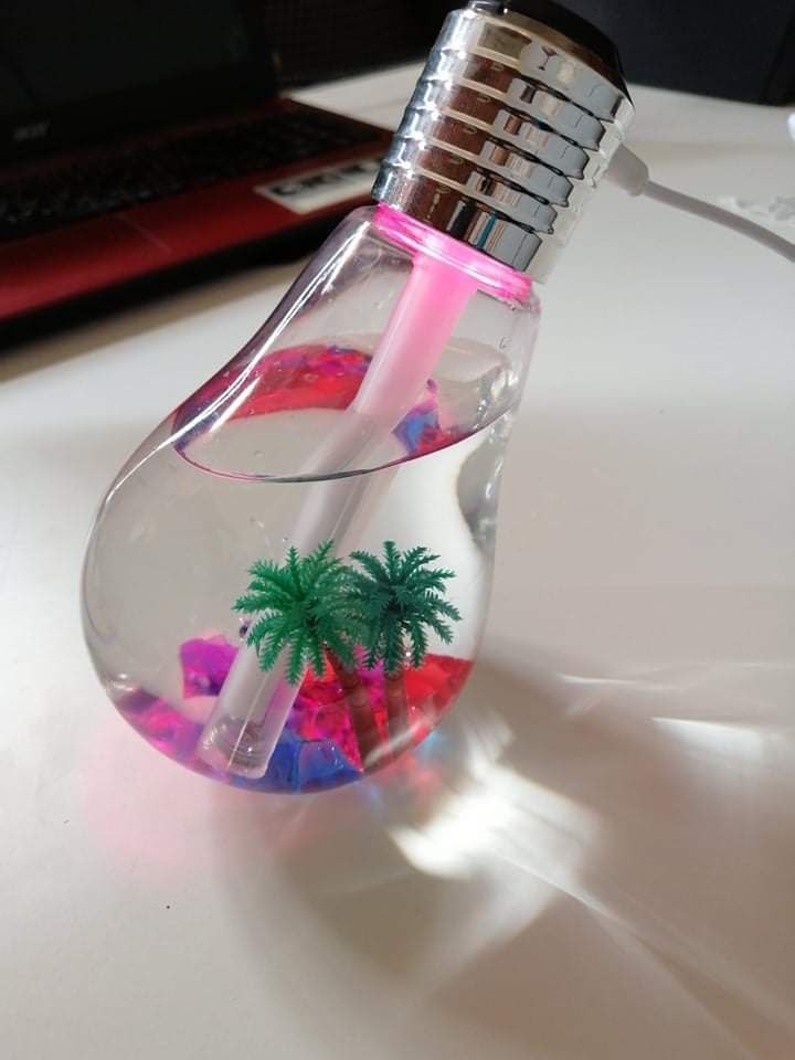 Humidificateur D'Air À Ampoule Usb Led