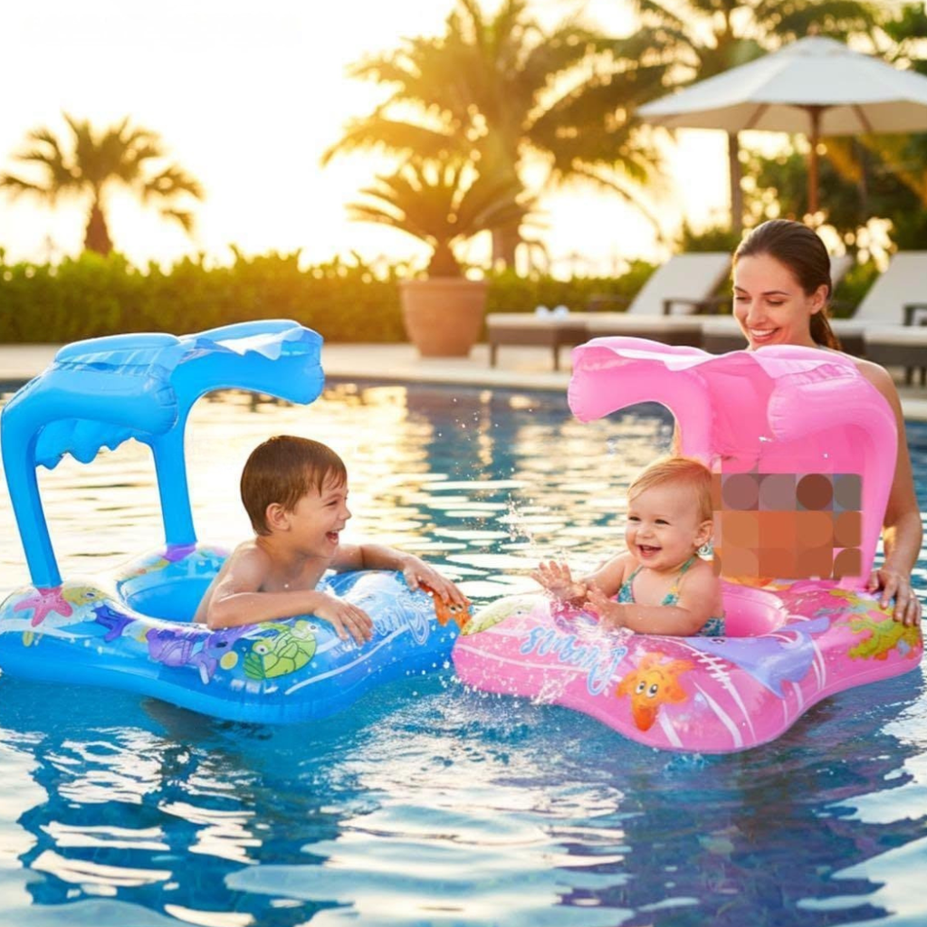 Bouée Gonflable avec Pare-Soleil pour Enfant