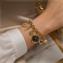 Bracelet Montre Femme Élégance Dorée
