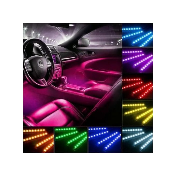 Led Atmosphère 8 Couleurs Lumière Décorative De Voiture Avec Télécommande (copie)